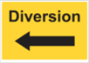 Picture of Yellow Diversion Signs 