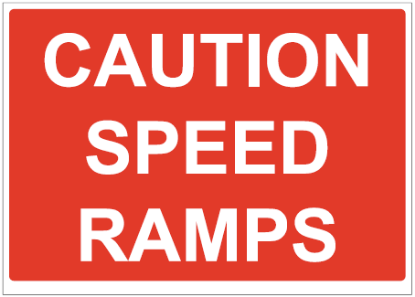 Picture of Caution Speed Ramps Sign