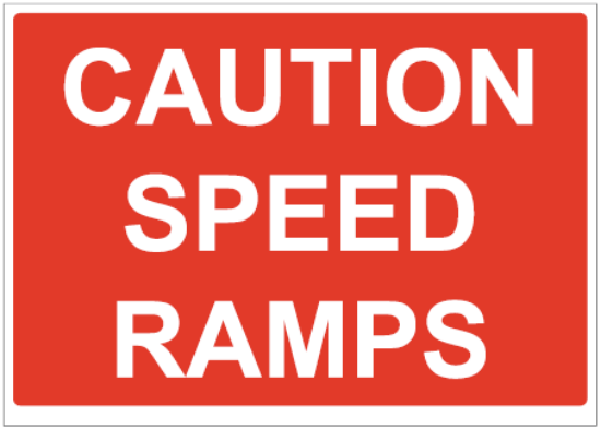 Picture of Caution Speed Ramps Sign