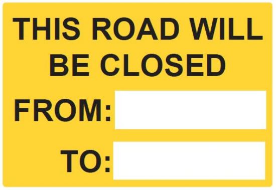 Picture of Road Closed To & From
