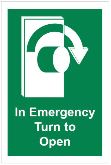 Picture of In Emergency Turn to Open 