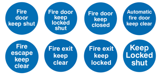 Picture of Fire Door/ Exit /Escape Door Signs