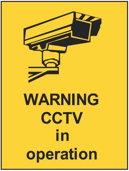 Picture of Warning CCTV in Operation Sign