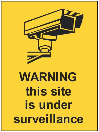 Picture of Warning this site is under surveillance