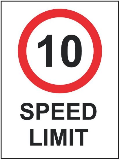 Picture of 10 mph Speed Limit