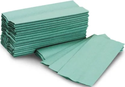 Picture of C Fold Hand Towels - Green 