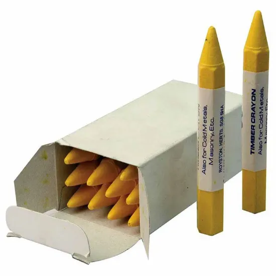 Picture of Yellow Wax Marking Crayons